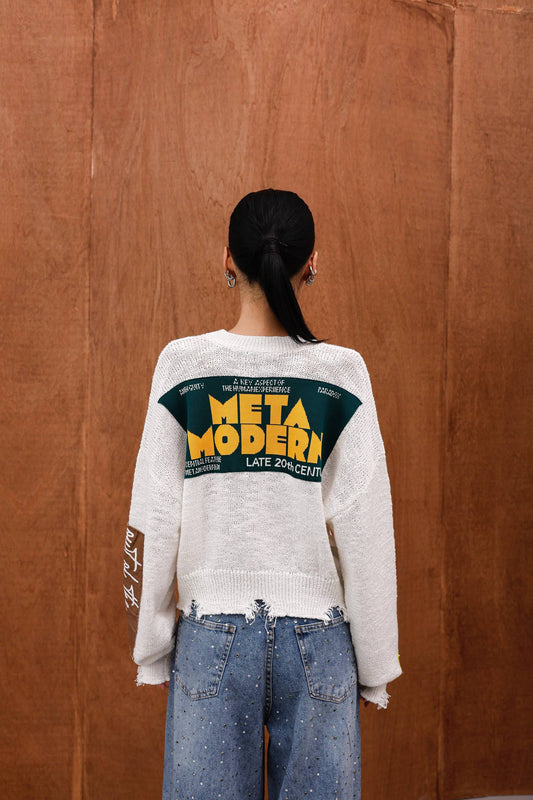 SWEATER WITH PATCHES