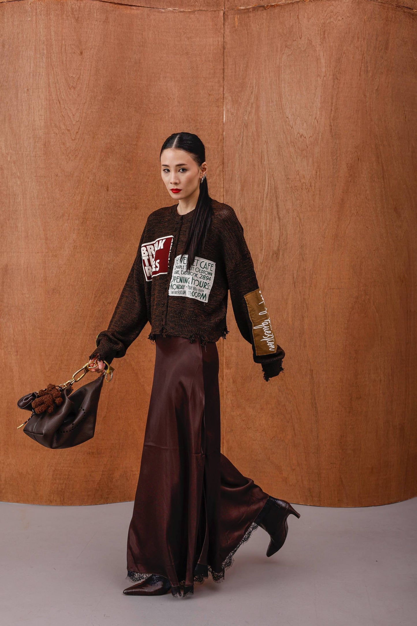 SWEATER WITH PATCHES