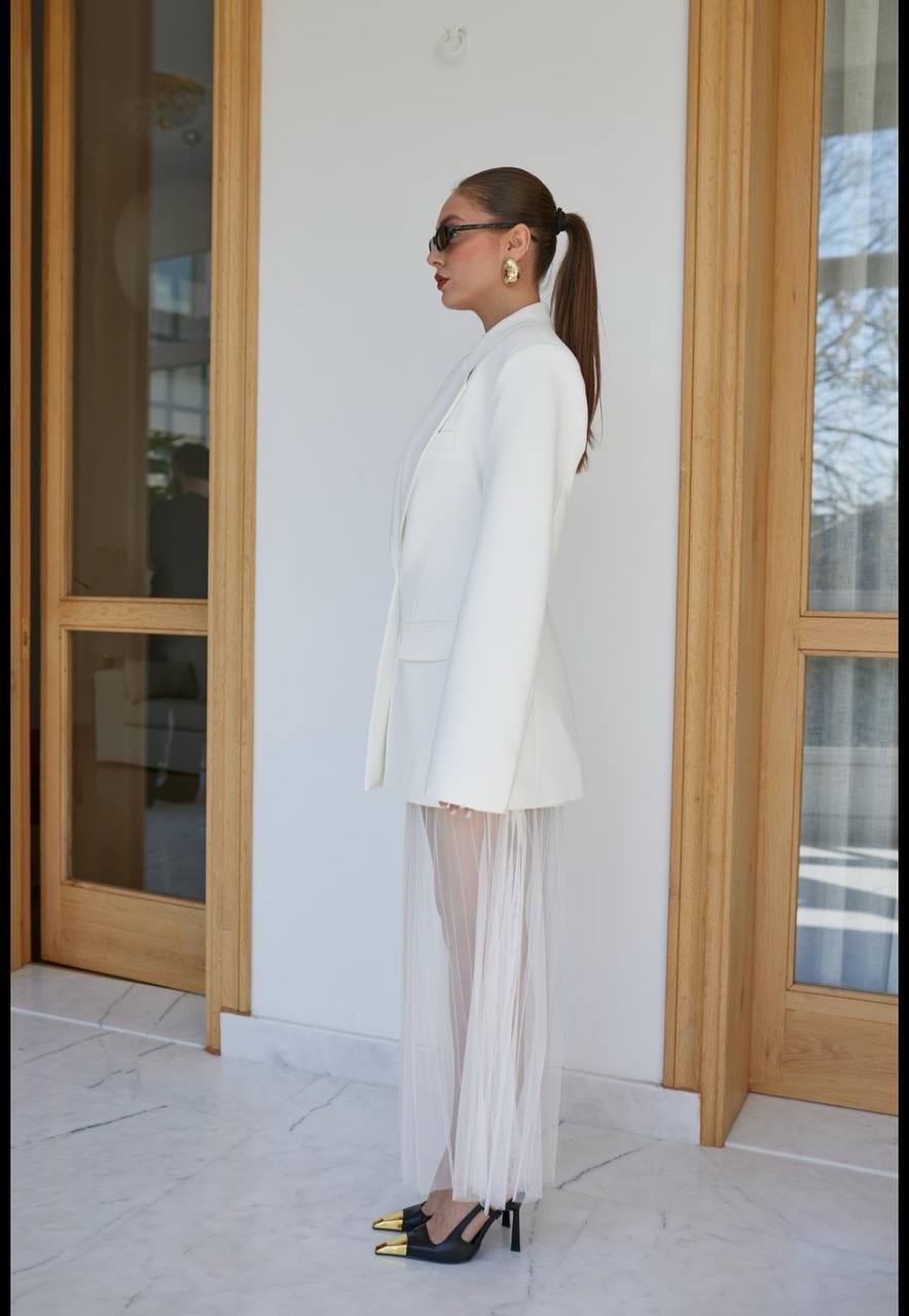 WHITE LONG JACKETS