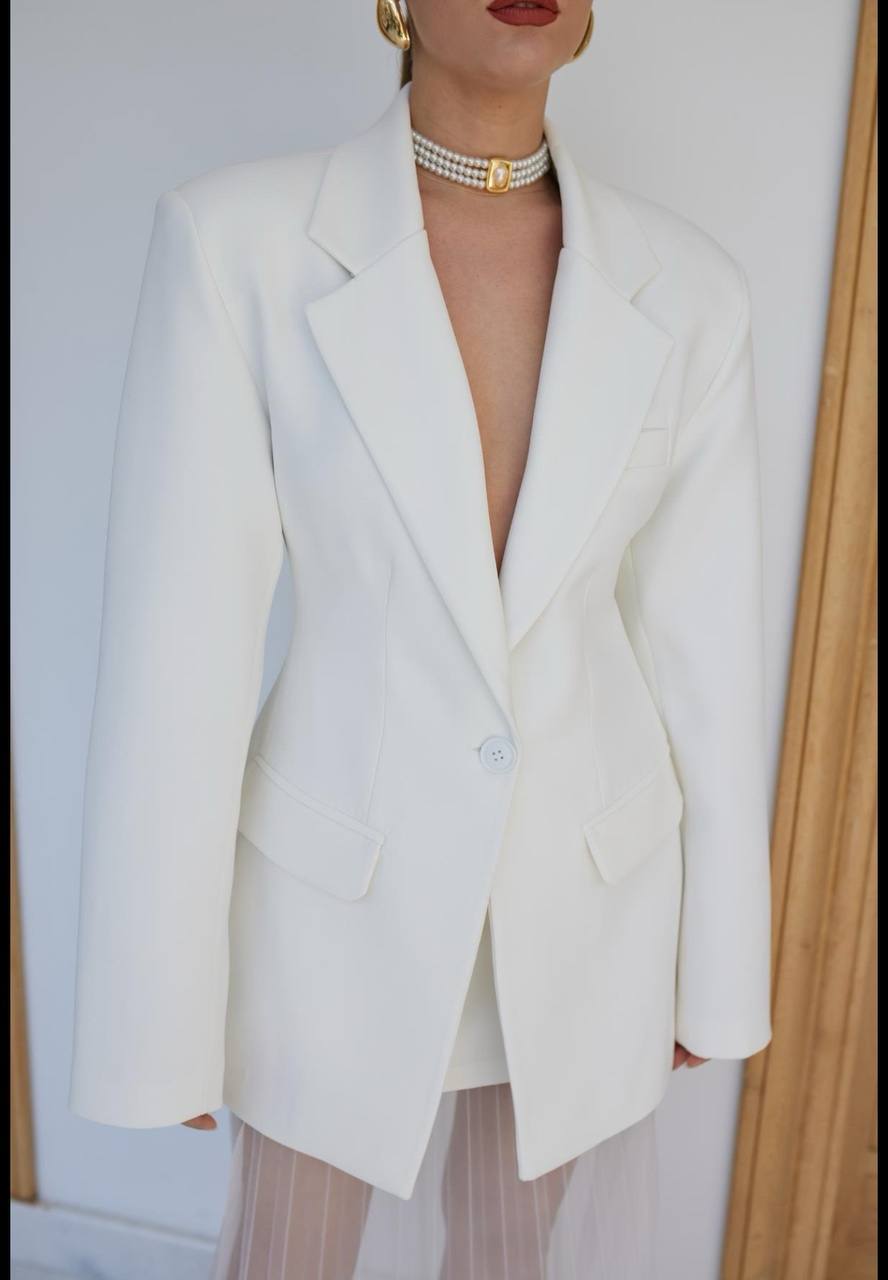 WHITE LONG JACKETS