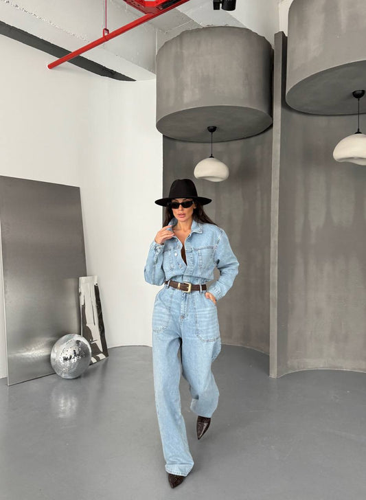 DENIM JUMPSUIT