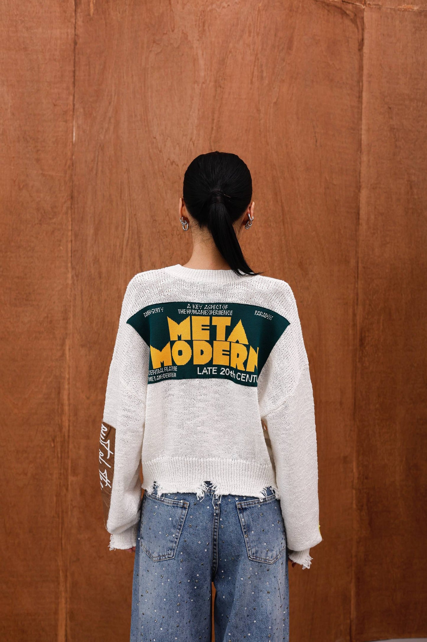 SWEATER WITH PATCHES