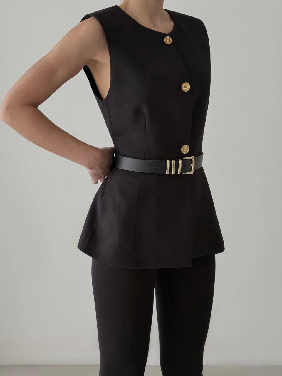PEPLUM VEST