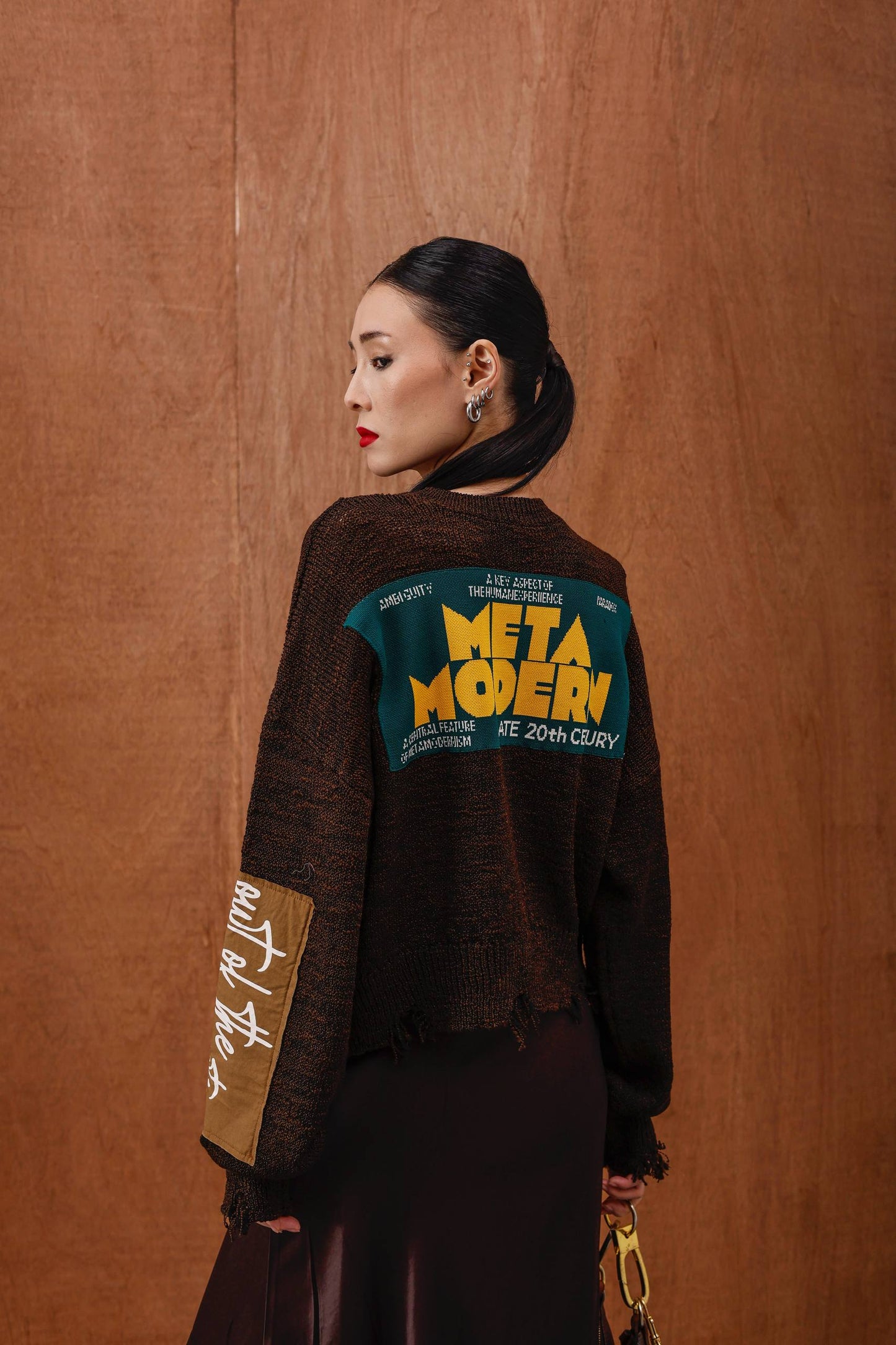 SWEATER WITH PATCHES