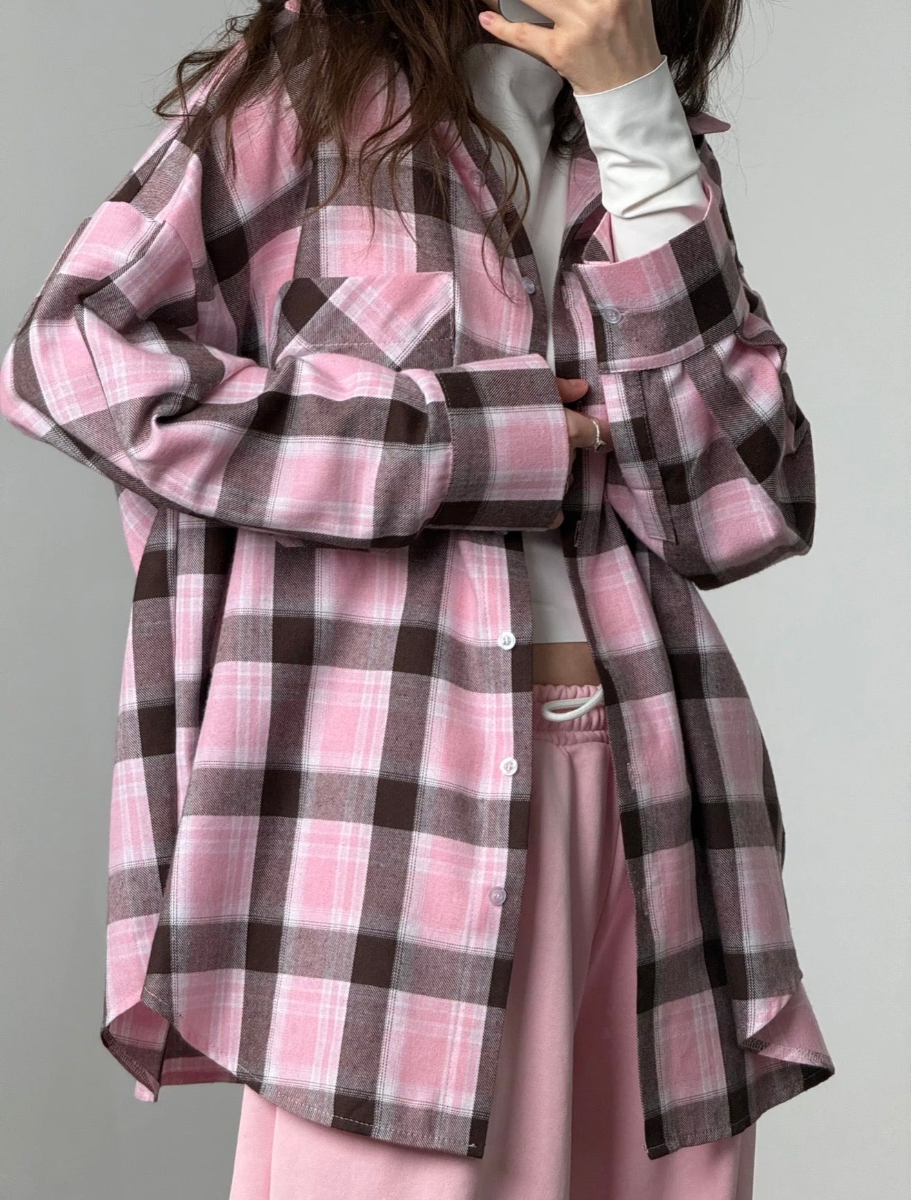 Shirts pink-brown