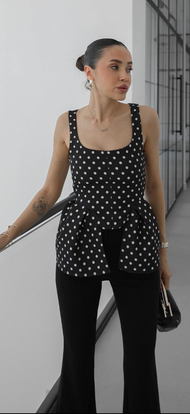Polka dot tops