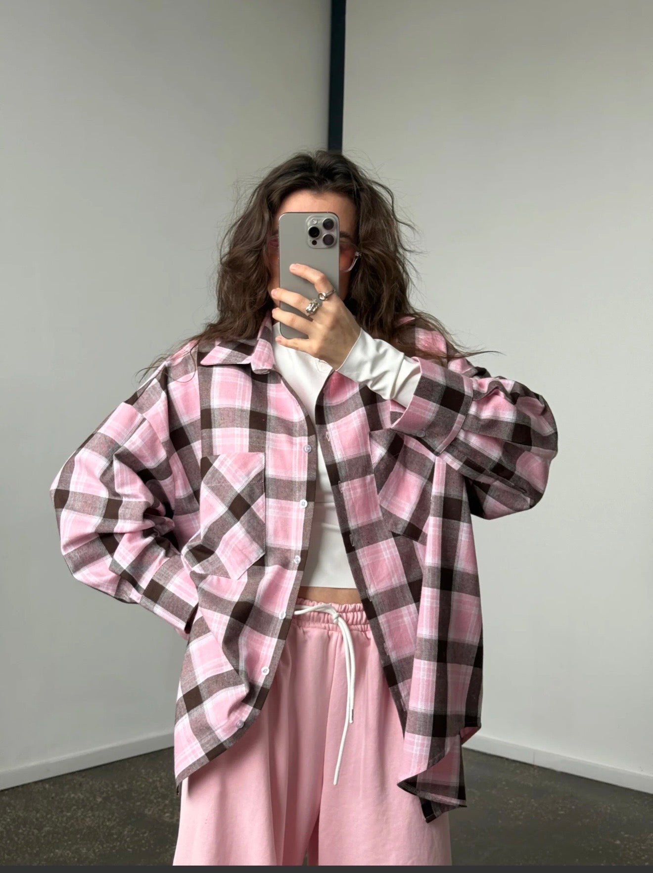 Shirts pink-brown
