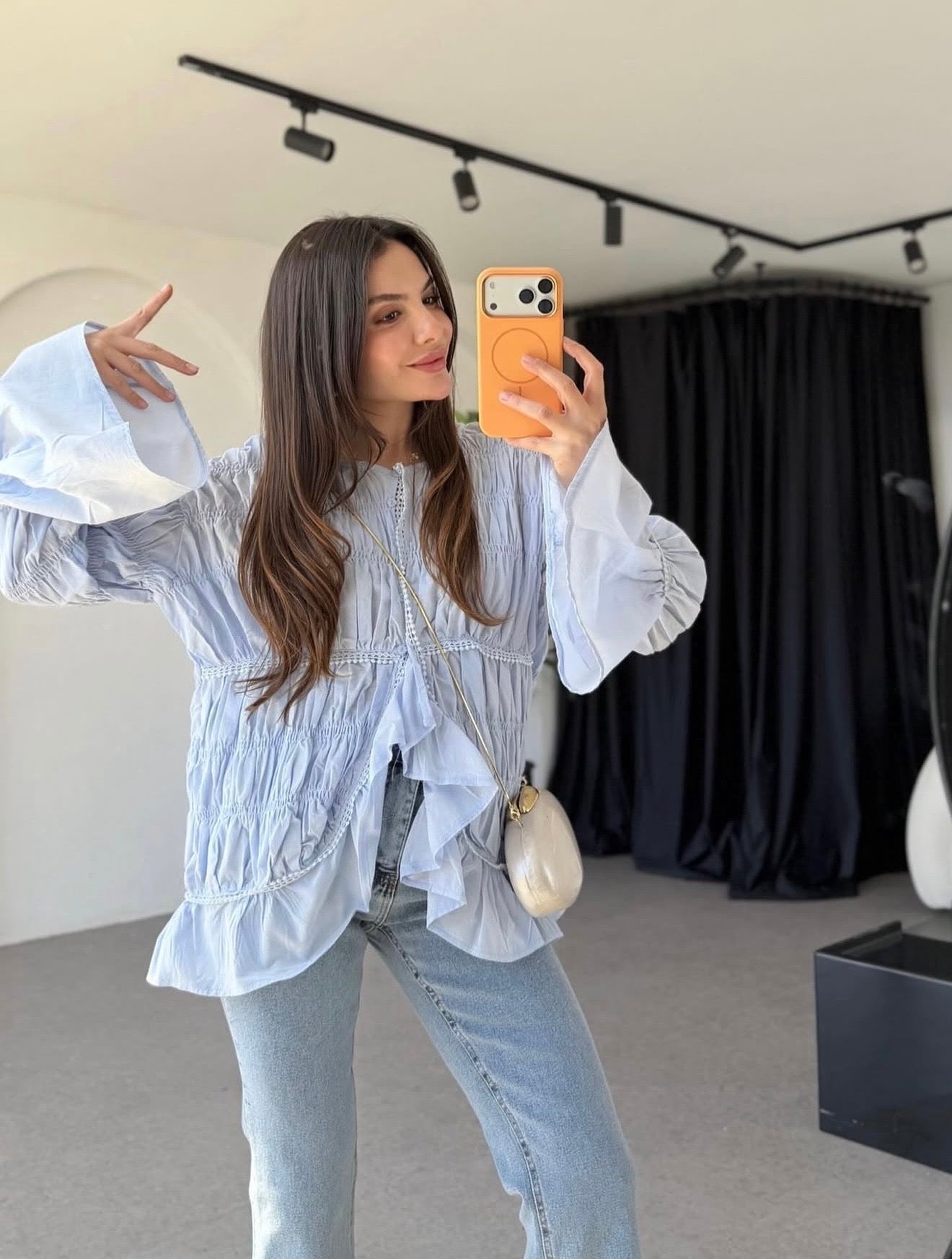 Shirt crinkled