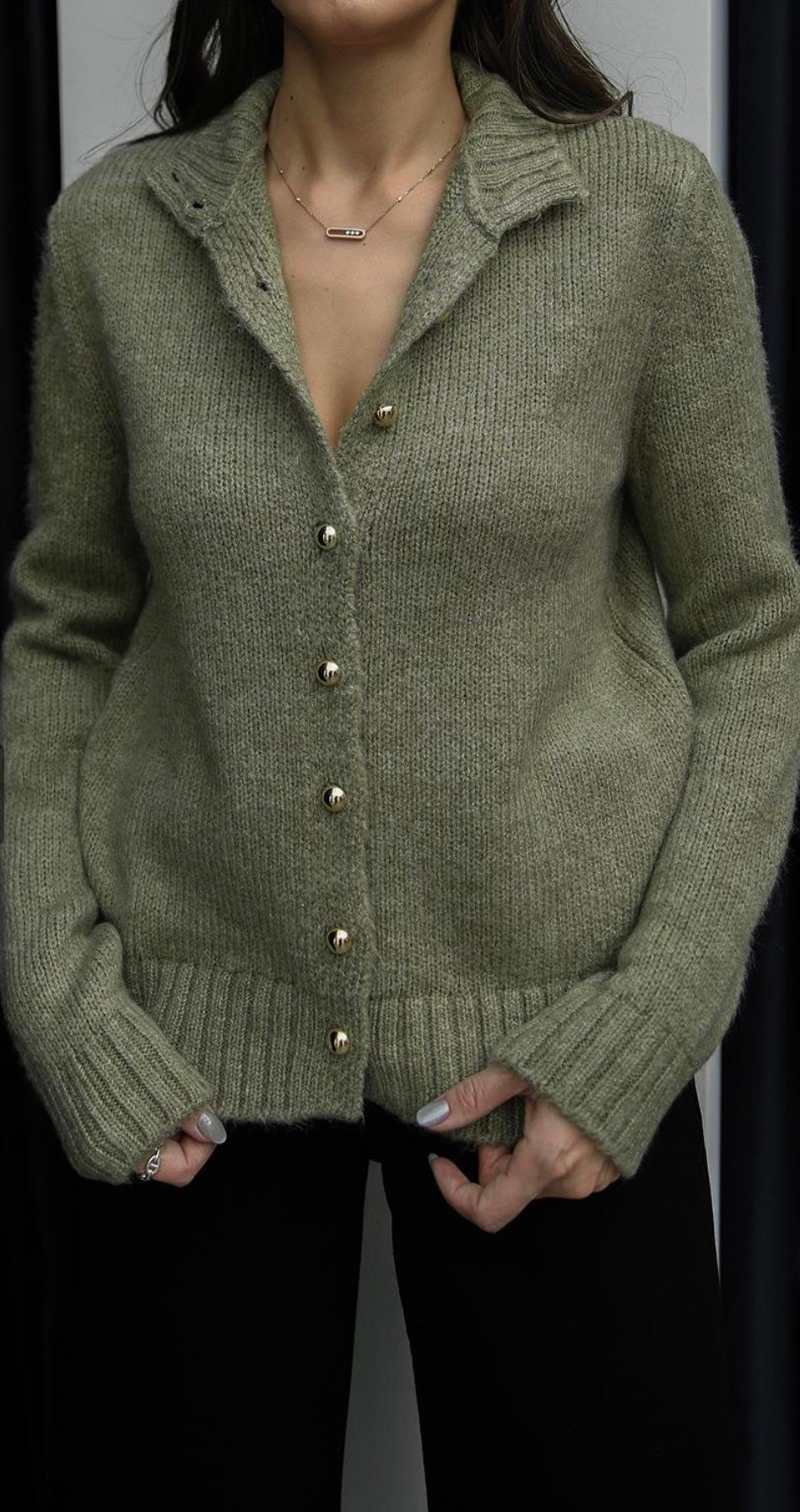 OLIVE CARDIGAN