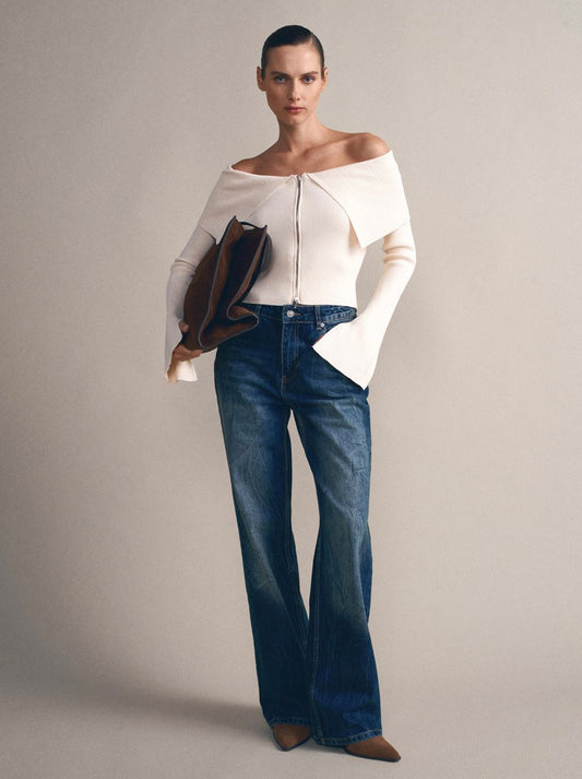 CARDIGAN WITH AN OPEN NECKLINE