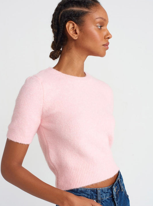 SHORT SLEEVED SWEATER