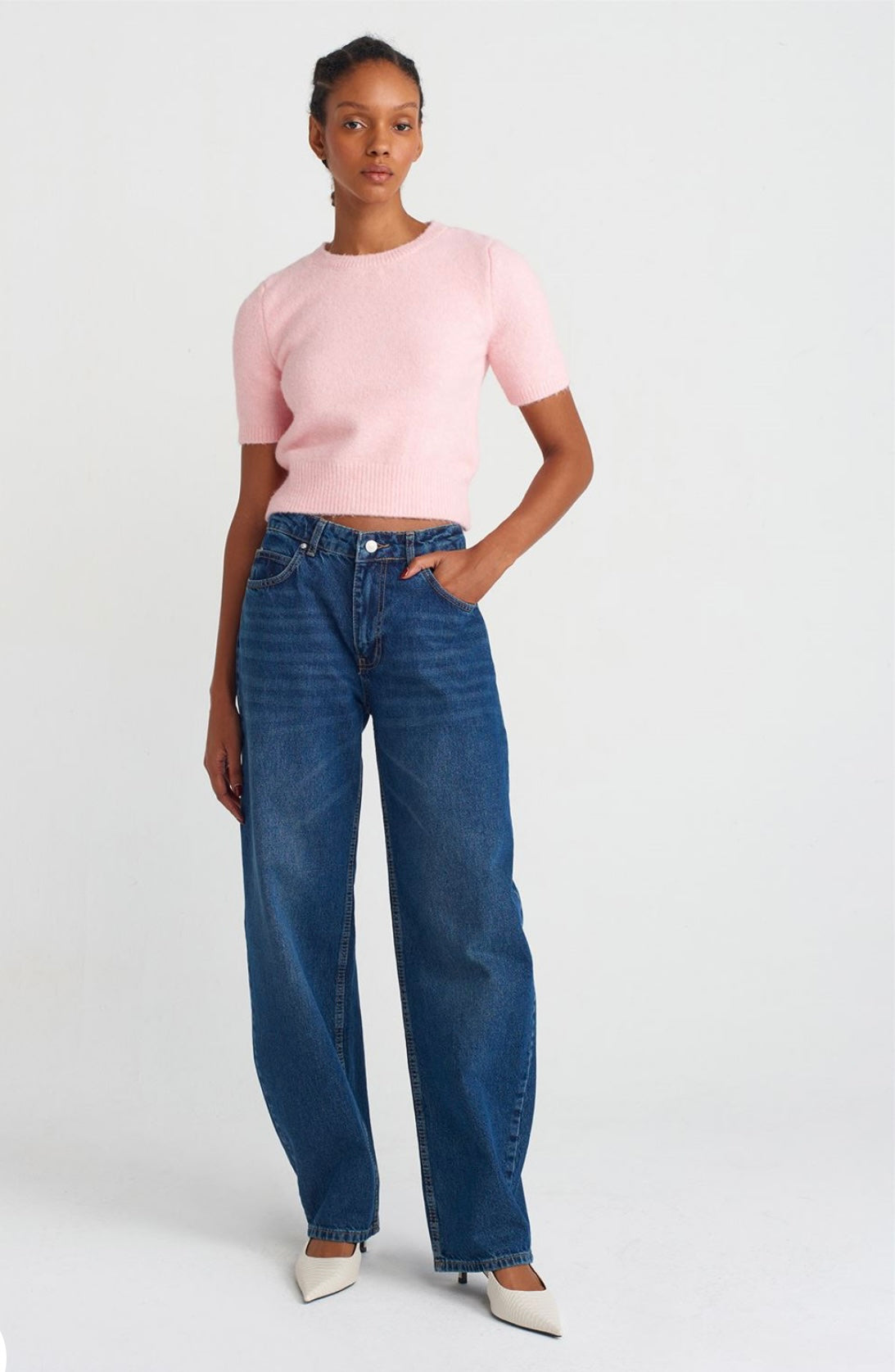 SHORT SLEEVED SWEATER