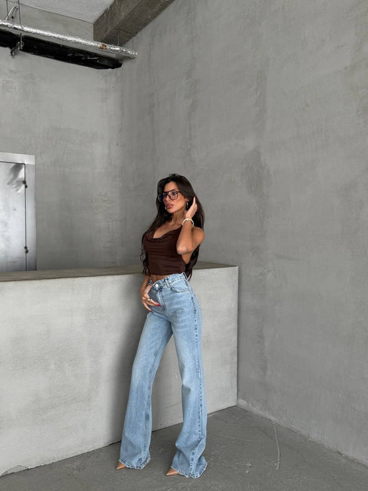JEANS BLUE QLESH