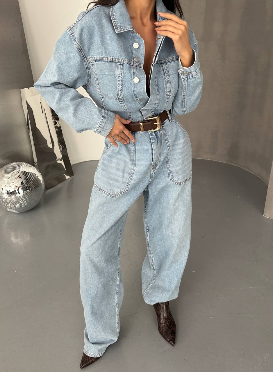 DENIM JUMPSUIT
